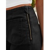 image:imageCicy Bell Womens Cropped High Waisted Jeans Baggy Ruffle Wide Leg CaprisBlack
