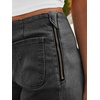 image:imageCicy Bell Womens Cropped High Waisted Jeans Baggy Ruffle Wide Leg CaprisGrey
