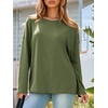 image:imageCicy Bell Womens Oversized Long Sleeve T Shirts Casual Crewneck Trendy Tunic Tops 2025 Loose Fit Basic TeesArmy Green