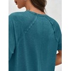 image:imageCicy Bell Womens Short Sleeve Tunic Tops Crew Neck Side Split T ShirtsBlue