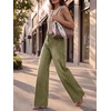 image:imageCicy Bell Womens Wide Leg High Waisted Jeans Stretchy Straight Denim PantsArmy Green