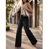 image:imageCicy Bell Womens Wide Leg High Waisted Jeans Stretchy Straight Denim PantsBlack