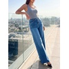 image:imageCicy Bell Womens Wide Leg High Waisted Jeans Stretchy Straight Denim PantsBlue