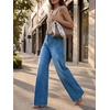 image:imageCicy Bell Womens Wide Leg High Waisted Jeans Stretchy Straight Denim PantsBlue