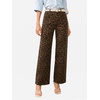image:imageCicy Bell Womens Wide Leg High Waisted Jeans Stretchy Straight Denim PantsBrown Leopard Print