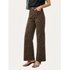 image:imageCicy Bell Womens Wide Leg High Waisted Jeans Stretchy Straight Denim PantsBrown Leopard Print