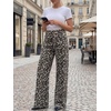 image:imageCicy Bell Womens Wide Leg High Waisted Jeans Stretchy Straight Denim PantsLeopard