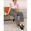 image:imageCicy Bell Womens Wide Leg High Waisted Jeans Stretchy Straight Denim PantsLeopard