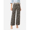 image:imageCicy Bell Womens Wide Leg High Waisted Jeans Stretchy Straight Denim PantsLeopard