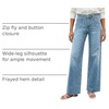 image:imageCicy Bell Womens Wide Leg High Waisted Jeans Stretchy Straight Denim PantsLight Blue