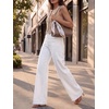 image:imageCicy Bell Womens Wide Leg High Waisted Jeans Stretchy Straight Denim PantsWhite