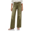 image:imageCicy Bell Womens Wide Leg High Waisted Jeans Stretchy Straight Denim PantsArmy Green