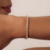 image:imageCicy Bell 18k Gold Plated Classic Tennis Bracelets for WomenGold