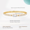 image:imageCicy Bell 18k Gold Plated Classic Tennis Bracelets for WomenGoldCenter stone