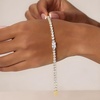 image:imageCicy Bell 18k Gold Plated Classic Tennis Bracelets for WomenGoldCenter stone