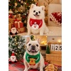 image:imageCicy Bell 2 Pairs Christmas Dog Bandana Adjustable Pet Scarf Holiday WearFlower
