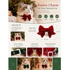 image:imageCicy Bell 2PCS Christmas Dog Collar Velvet Breakaway Bow Bell Cat Collar for PetREDGREEN 276x276inch