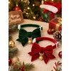 image:imageCicy Bell 2PCS Christmas Dog Collar Velvet Breakaway Bow Bell Cat Collar for PetREDGREEN 276x276inch