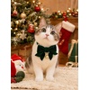 image:imageCicy Bell 2PCS Christmas Dog Collar Velvet Breakaway Bow Bell Cat Collar for PetREDGREEN 276x276inch