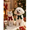image:imageCicy Bell 2PCS Christmas Dog Collar Velvet Breakaway Bow Bell Cat Collar for PetREDGREEN 295374inch
