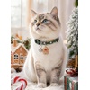 image:imageCicy Bell Christmas Dog Cat Collar Bell Bow Adjustable Holiday Pet CollarsFlower