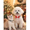 image:imageCicy Bell Christmas Dog Cat Collar Bell Bow Adjustable Holiday Pet CollarsFlower
