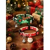 image:imageCicy Bell Christmas Dog Cat Collar Bell Bow Adjustable Holiday Pet CollarsRedGreen