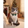 image:imageCicy Bell Christmas Dog Cat Collar Bell Bow Adjustable Holiday Pet CollarsRedGreen