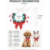 image:imageCicy Bell Christmas Dog Collar Cat Bandana Handmade Pet Scarf SetRedGreen