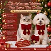 image:imageCicy Bell Christmas Velvet Pet Collar Breakaway with Bow Bell for Cats DogsMedium