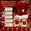 image:imageCicy Bell Christmas Velvet Pet Collar Breakaway with Bow Bell for Cats DogsSmall
