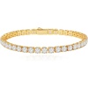 image:imageCicy Bell 18k Gold Plated Classic Tennis Bracelets for WomenGold