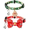 image:imageCicy Bell Christmas Dog Cat Collar Bell Bow Adjustable Holiday Pet CollarsFlower