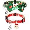 image:imageCicy Bell Christmas Dog Cat Collar Bell Bow Adjustable Holiday Pet CollarsRedGreen