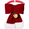 image:imageCicy Bell Christmas Velvet Pet Collar Breakaway with Bow Bell for Cats DogsSmall