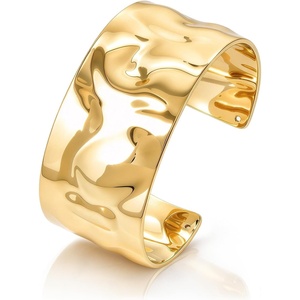 image:imageCicy Bell 18k Gold Plated Bangle Bracelets For Women Chunky BanglesGold B