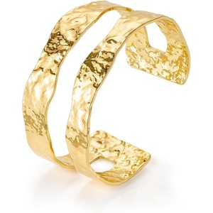 image:imageCicy Bell 18k Gold Plated Bangle Bracelets For Women Chunky BanglesGold C