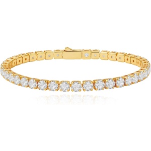 image:imageCicy Bell 18k Gold Plated Classic Tennis Bracelets for WomenGold