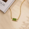 image:imageCicy Bell Birthstone Necklace For Women 18k Gold Plated Pendant NecklaceHerbal Garden