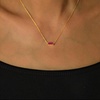 image:imageCicy Bell Birthstone Necklace For Women 18k Gold Plated Pendant NecklaceJulyRose Red