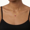 image:imageCicy Bell Birthstone Necklace For Women 18k Gold Plated Pendant NecklaceJulyRose Red