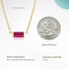 image:imageCicy Bell Birthstone Necklace For Women 18k Gold Plated Pendant NecklaceJulyRose Red