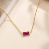 image:imageCicy Bell Birthstone Necklace For Women 18k Gold Plated Pendant NecklaceJulyRose Red