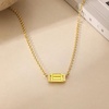 image:imageCicy Bell Birthstone Necklace For Women 18k Gold Plated Pendant NecklaceNovemberYellow