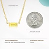 image:imageCicy Bell Birthstone Necklace For Women 18k Gold Plated Pendant NecklaceNovemberYellow