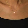 image:imageCicy Bell Birthstone Necklace For Women 18k Gold Plated Pendant NecklaceOctoberPink