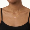 image:imageCicy Bell Birthstone Necklace For Women 18k Gold Plated Pendant NecklaceOctoberPink