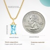 image:imageCicy Bell Birthstone Necklace For Women 18k Gold Plated Pendant NecklaceStyle BBaby Blue