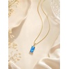 image:imageCicy Bell Birthstone Necklace For Women 18k Gold Plated Pendant NecklaceStyle BIce Melt