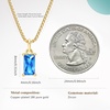 image:imageCicy Bell Birthstone Necklace For Women 18k Gold Plated Pendant NecklaceStyle BIce Melt